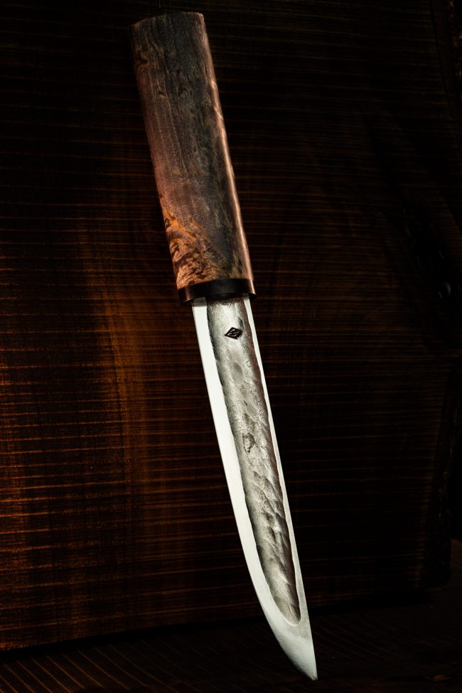 Obsidian — Suor — handmade Yakut knife by MUUS