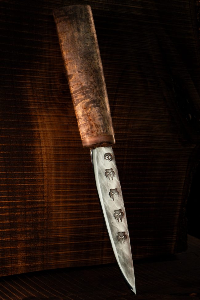 Wolf's Trail — Börö Suola — handmade hunting knife by MUUS