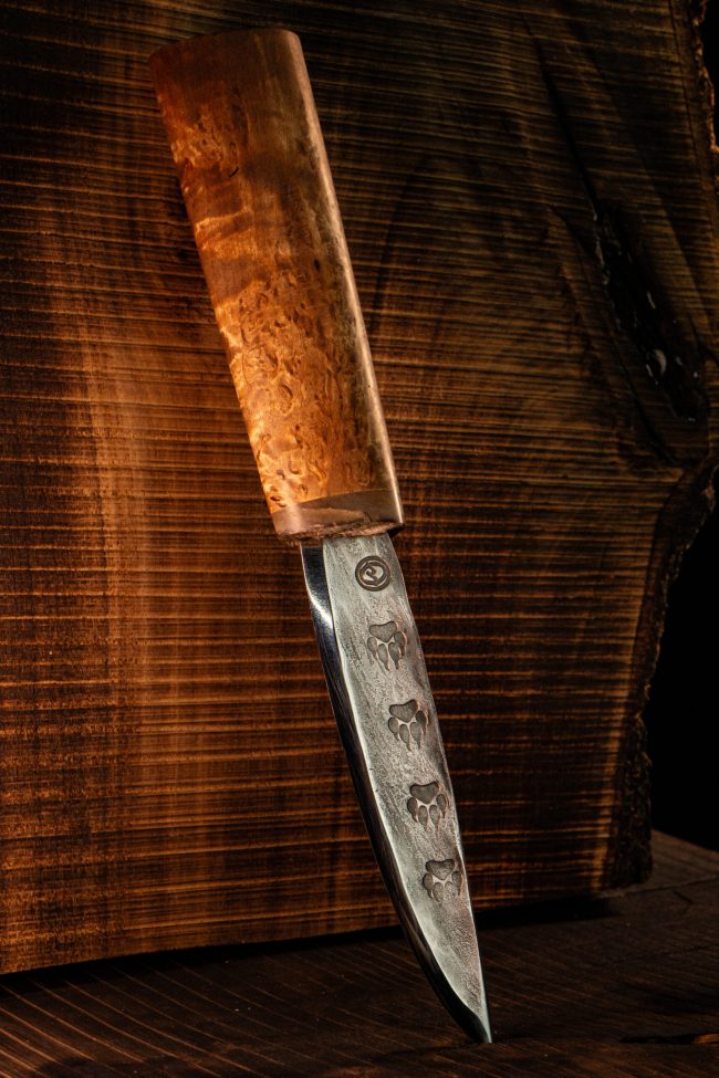 Wolf's Trail — Börö Suola — handmade hunting knife by MUUS, photo 4