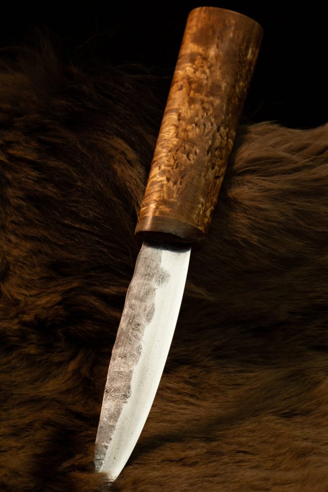 Wolf's Trail — Börö Suola — handmade hunting knife by MUUS, photo 7