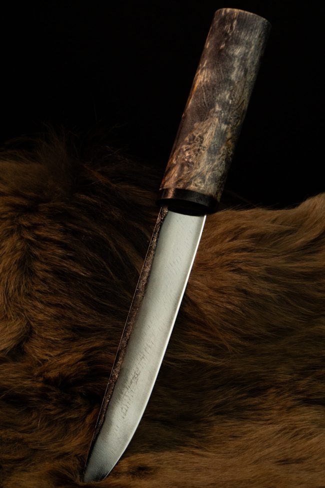 Obsidian — Suor — handmade Yakut knife by MUUS, photo 5