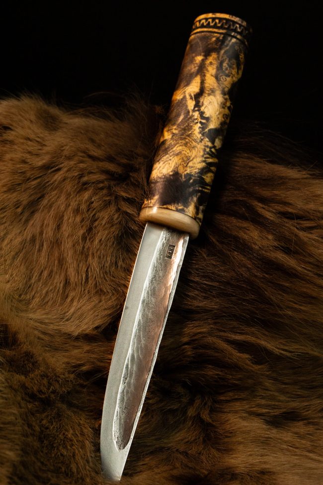 Bone Crest — handmade Yakut knife by MUUS, photo 4