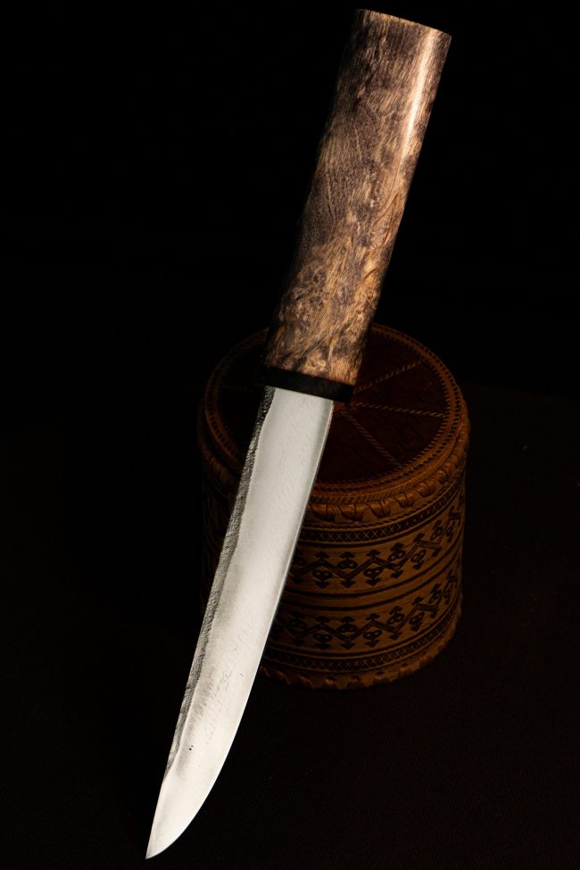Obsidian — Suor — handmade Yakut knife by MUUS, photo 7