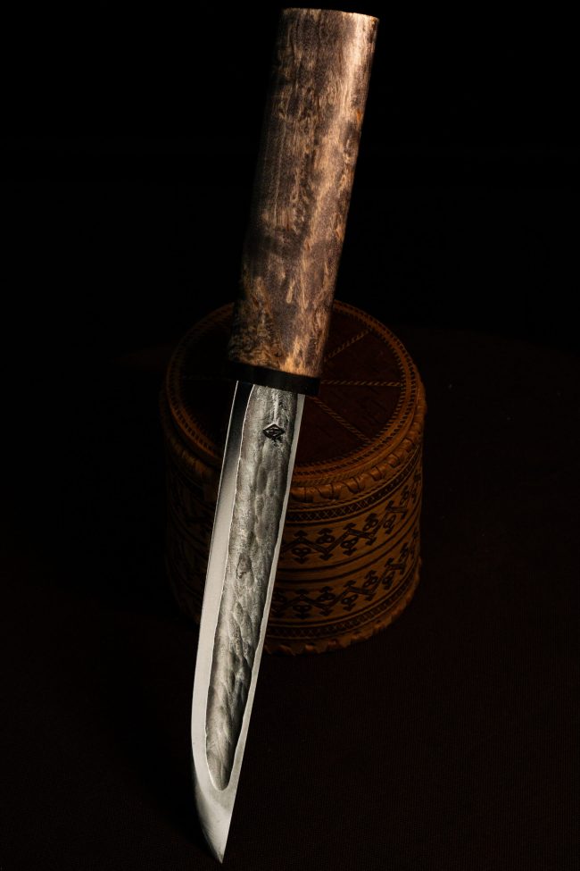 Obsidian — Suor — handmade Yakut knife by MUUS, photo 6